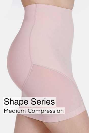 Buy Zivame All Day Short Length Shaping Skirt - Sepia Rose
